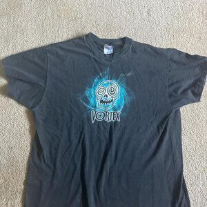 Hanes Men's Black and Blue T-shirt